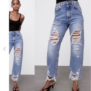 ZARA pepper mom jeans. New with tags